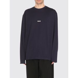 Msgm T-shirt men Blue T-Shirts
